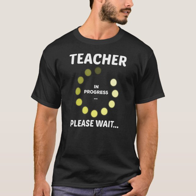 T-shirt Enseignants Jour Enseignant En Cours S'Il Vous Pla (Devant)