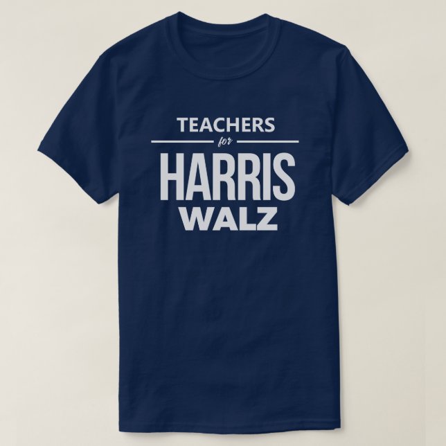 T-shirt Enseignants pour Harris Walz (Design devant)