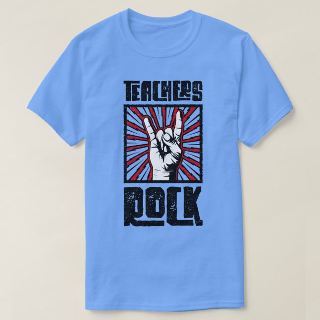 T-shirt Enseignants Rock Red Barn USA (Design devant)