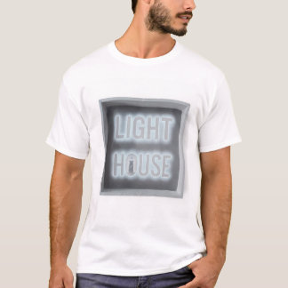 T-shirt Enseigne au néon phare | Typographie de maison lum