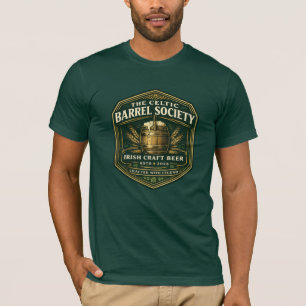 T-shirt Enseigne de pub irlandais Vintage Celtic Barrel – 