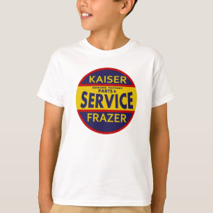 T-shirt Enseigne de service vintage Kaiser Frazer rouge/bl