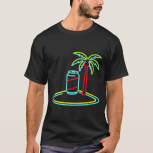 T-shirt Enseigne de style rétro bière vintage 80s Miami Ha