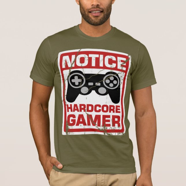 T-shirt Enseigne inconditionnelle d'avis de Gamer (Devant)