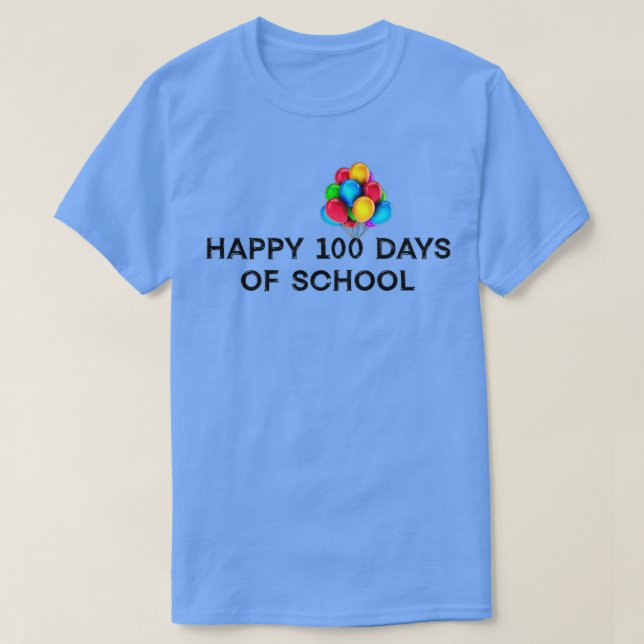 T-shirt Enseignement amusant heureux 100 jours de cadeau s (Design devant)