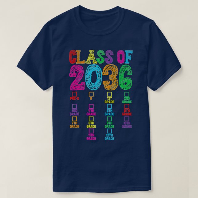 T-shirt Enseignement de la maternelle - Handprint Class of (Design devant)