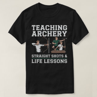 T-shirt Enseignement de l'entraîneur au tir à l'arc Tirs d