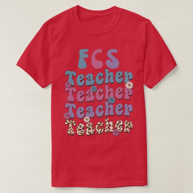 T-shirt Enseignement des femmes Retro FCS Family & Consume (Design devant)