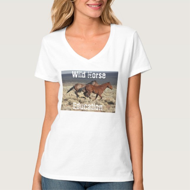 T-shirt Enseignement du Cheval sauvage WHE (Devant)