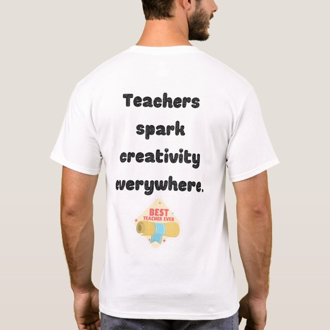 T-shirt Enseignement : Le coeur de l'éducation (Dos)