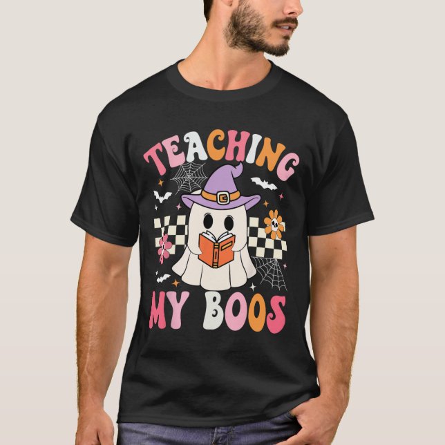 T-shirt Enseignement super Mes Boos Professeur Ghost Hallo (Devant)