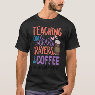 T-shirt Enseignement sur l'amour Prières Café Jardin d'e