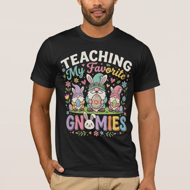 T-shirt Enseigner à mes Gnomies préférés Professeur drôle  (Devant)