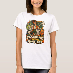 T-shirt Enseigner à mes petits monstres Funny Teacher Hall