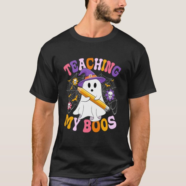 T-shirt Enseigner à mon professeur de fantômes de Boos Gro (Devant)