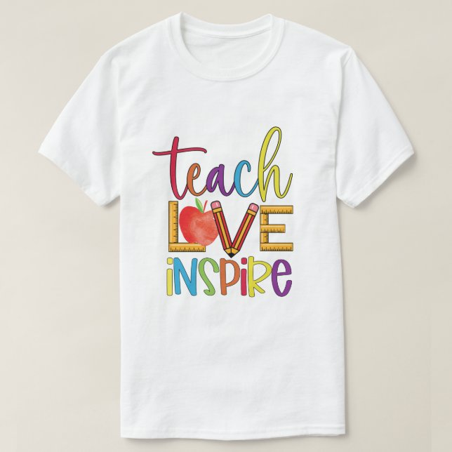 T-shirt Enseigner Amour Inspirer (Design devant)