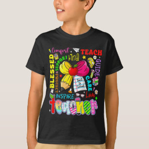 T-shirt Enseigner Amour Inspirer Enseignant Enfants Crayon