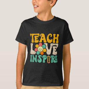 T-shirt Enseigner Amour Inspirer Retour à l'école Enseigna