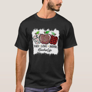 T-shirt Enseigner Amour Inspirer Vie d'enseignant Retour à