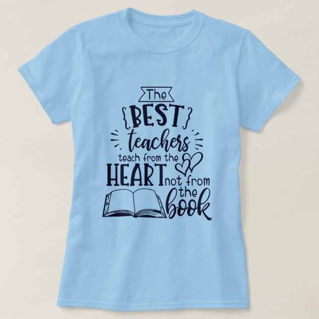 T-shirt Enseigner avec le cœur, Professeur Faits Nutrition (Design devant)