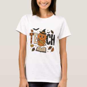 T-shirt Enseigner Citrouille Halloween Professeur