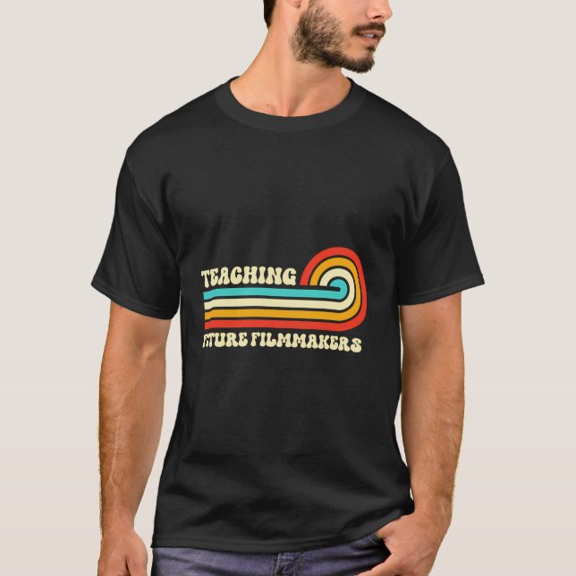 T-shirt Enseigner de futurs cinéastes Étudiants rétro ense (Devant)