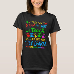 T-shirt Enseigner différemment Autisme Sensibilisation Ens