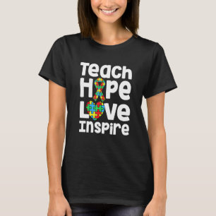 T-shirt Enseigner Espoir Inspirer Guerrier De La Sensibili