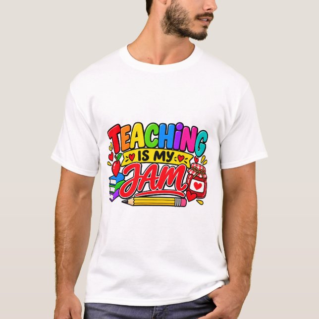 T-shirt Enseigner est ma passion (Devant)