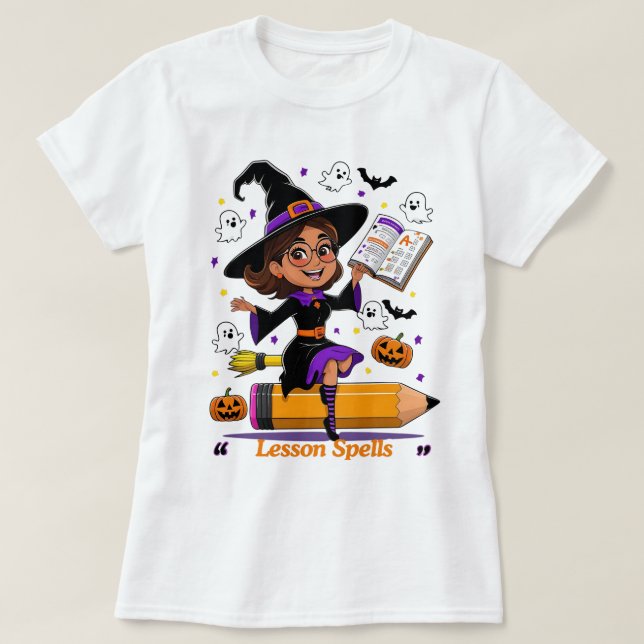 T-shirt Enseigner est un cri total – Halloween Professeur  (Design devant)