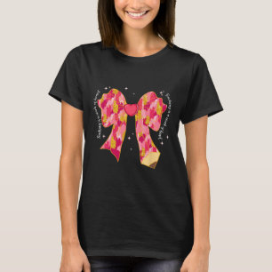 T-shirt Enseigner Est Une Oeuvre De Coeur Rose Coquette Bo
