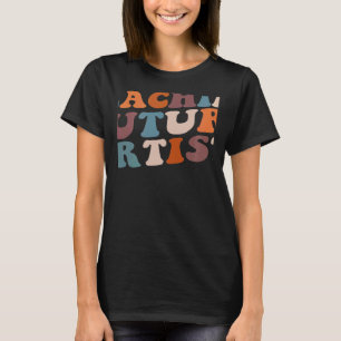 T-shirt Enseigner futurs artistes Retro Enseignants Étudia