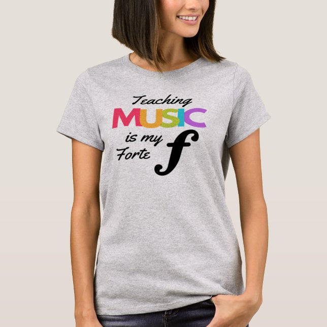 T-shirt Enseigner La Musique Est Mon Humour Enseignant La  (Devant)