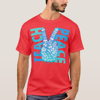 T-shirt Enseigner la paix Boho polynésien