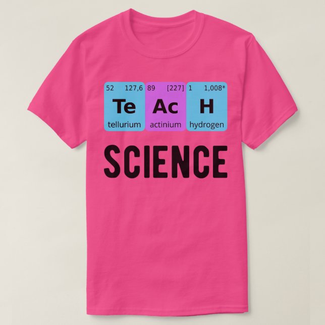 T-shirt Enseigner la science II (Design devant)
