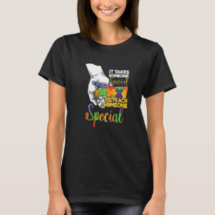 T-shirt Enseigner la tolérance Ruban de puzzle de sensibil