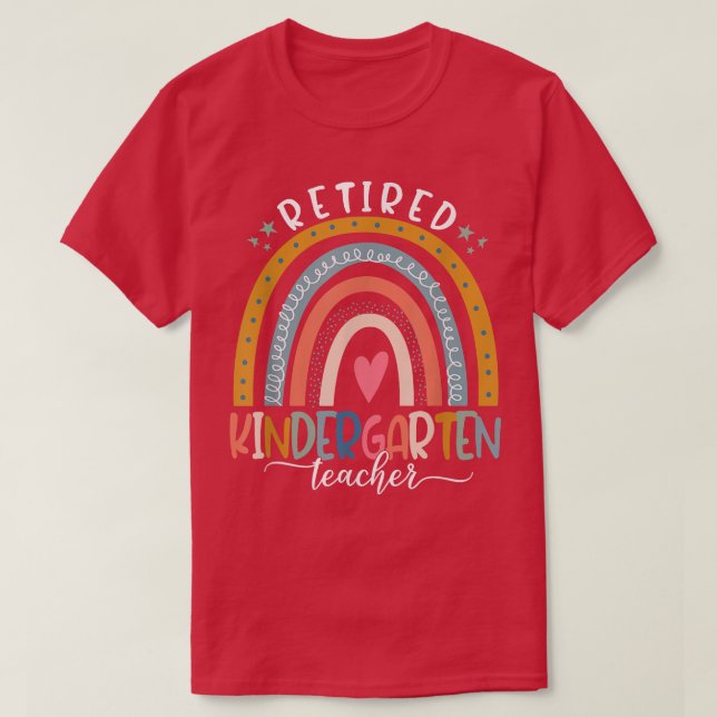T-shirt Enseigner l'amour Inspirer Boho Arc-en-ciel Retrai (Design devant)