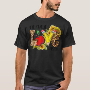 T-shirt Enseigner l'amour Inspirer de jolies tournesols