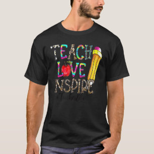 T-shirt Enseigner L'Amour Inspirer L'Enseignant Travail De