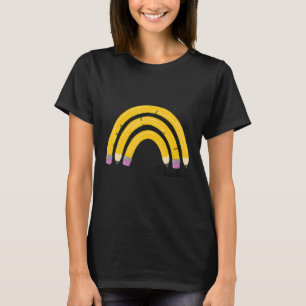 T-shirt Enseigner L'Amour Inspirer Rainbow Pencil Professe