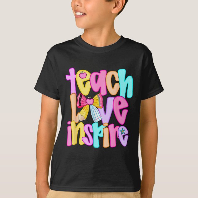 T-shirt Enseigner l'amour Insre Préparatoire Enseignant de (Devant)