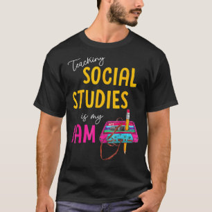 T-shirt Enseigner Les Études Sociales Est Mon Jam Retour À