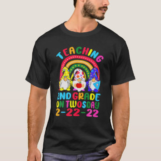 T-shirt Enseigner Les Gnomies De L'Équipe De 2E Année Sur 