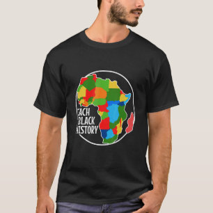T-shirt Enseigner l'histoire des Noirs Symboles africains