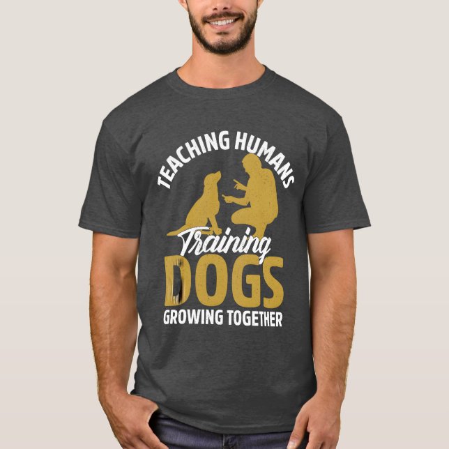 T-shirt Enseigner l'humain Chiens Growingogether Chien fri (Devant)