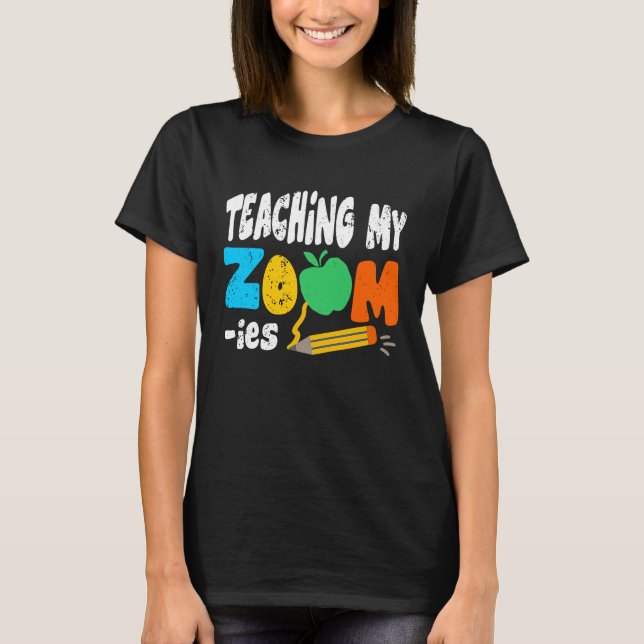 T-shirt Enseigner mon zoom à des enseignants (Devant)