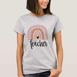T-shirt Enseigner Professeur Amour Inspirer Cadeau Arc-en-