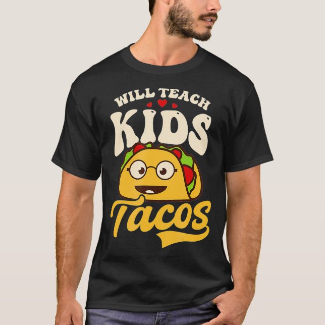T-shirt Enseignera Aux Enfants Tacos Design Kindergarten T (Devant)