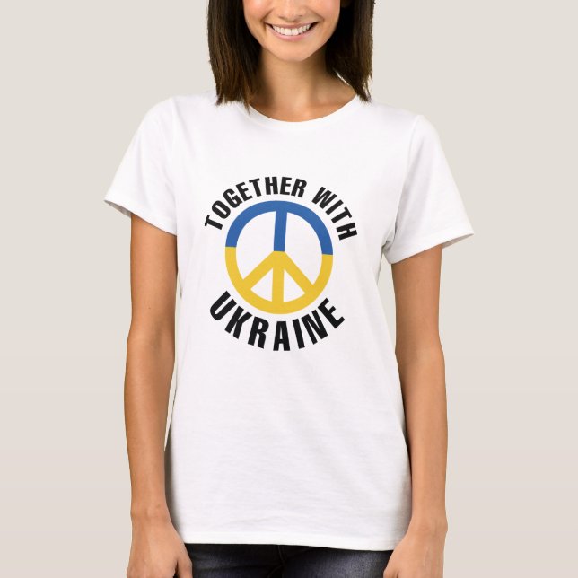 T-shirt Ensemble avec l'Ukraine (Devant)