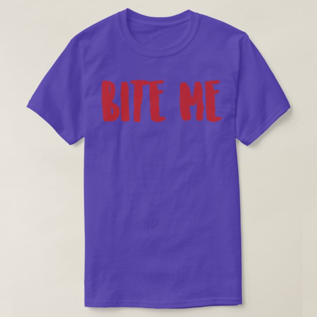 T-shirt Ensemble Bite Me Vampires et amateurs de pêche  (Design devant)